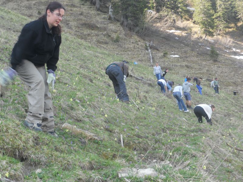 Arbeitsleistung Hinterjoch mit Schler/innen HTL